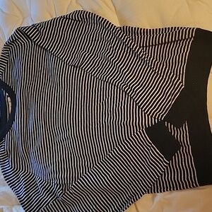 Trovata Black and White Striped Sweater.